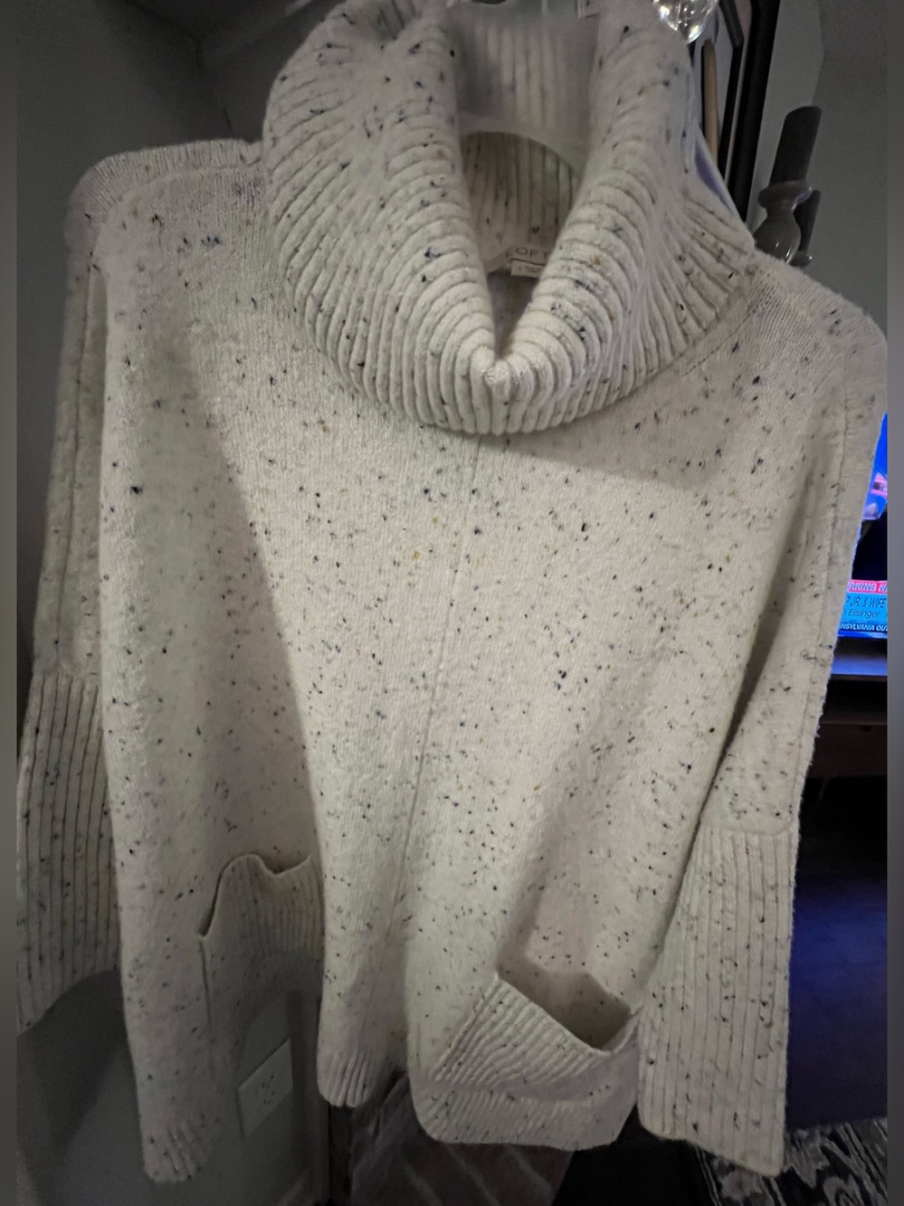 Loft size S oversized poncho style sweater